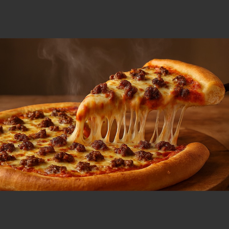 Beef pizza fast delivery in Kitui Town - Slow-fermented artisanal pizza from Hussein Bakes