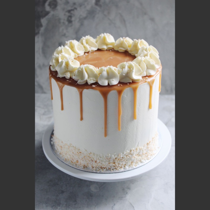 Coffee caramel cake custom order in Kitui - Premium espresso cake from Hussein Bakes Bondeni