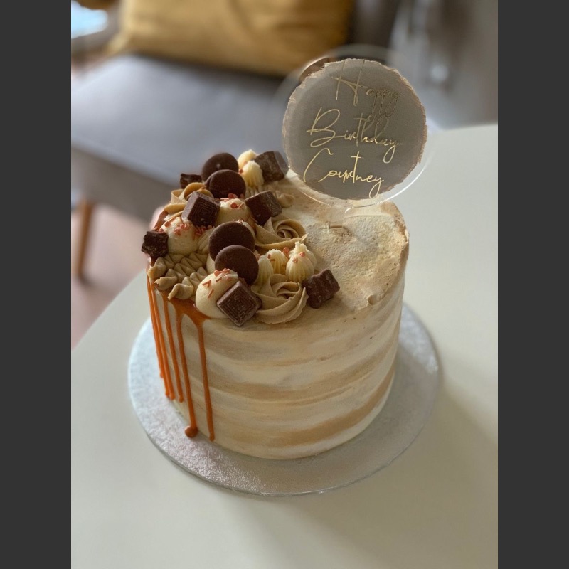 Salted caramel cake from best bakery in Bondeni Kitui - Indulgent dessert from Hussein Bakes